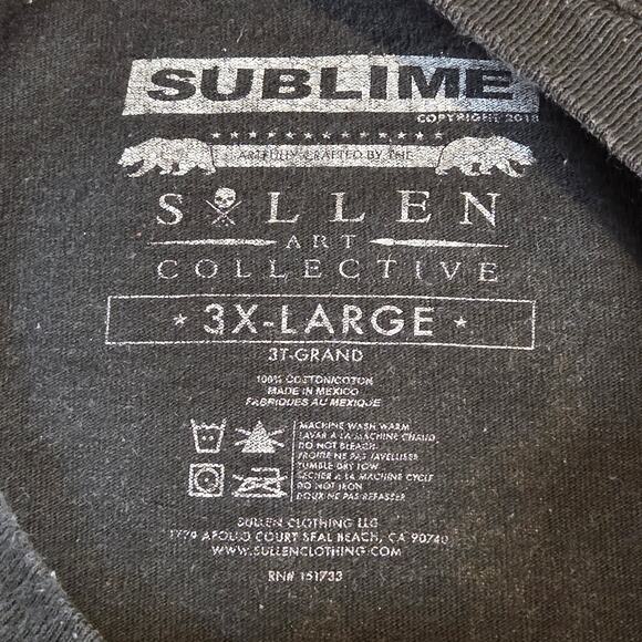 Sublime Sullen Collective Concert Tee 3XL 2018 Band Shirt Black - Picture 7 of 12